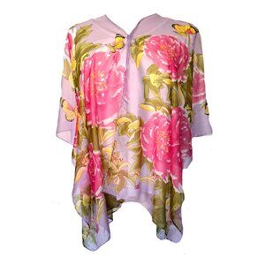 SHEER LAVENDAR/PINK SHAWL, WEST LOOP